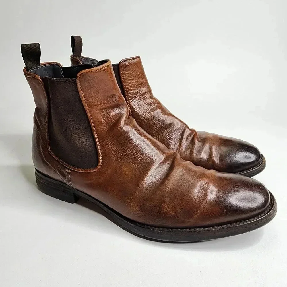 To Boot‎ New York Beckham Chelsea Boots Size 8.5 Brown Leather